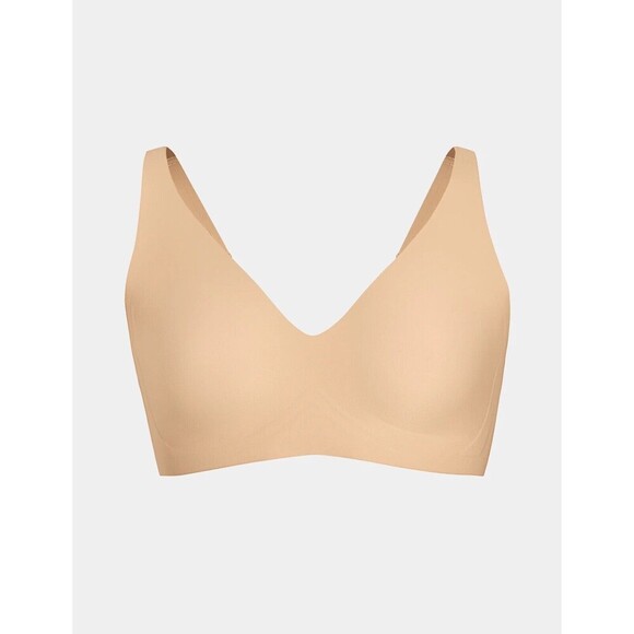 Knix Revolution V-Neck Bra in Warm Sand Color - Picture 1 of 7